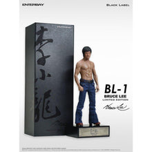 Load image into Gallery viewer, Enterbay Bruce Lee Black Label Statue Box & Figure