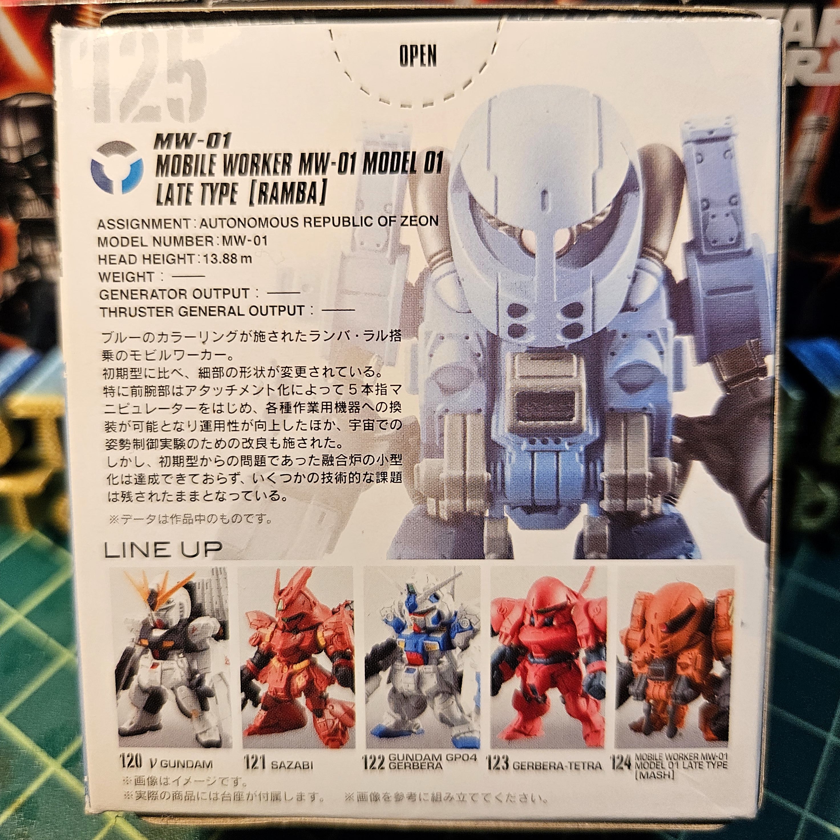 FW Gundam Converge #01 125 Mobile Worker MW-01 – MJ@TreasureHearts 
