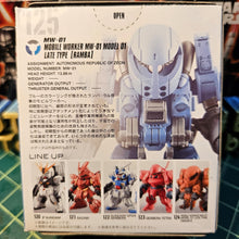 Load image into Gallery viewer, FW GUNDAM CONVERGE #01 125 MOBILE WORKER MW-01 Box Back

