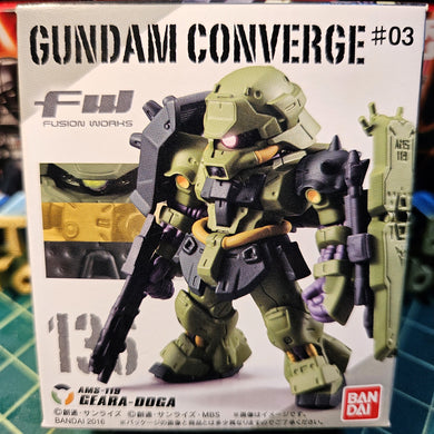 FW GUNDAM CONVERGE #03 136 GEARA-DOGA Box front