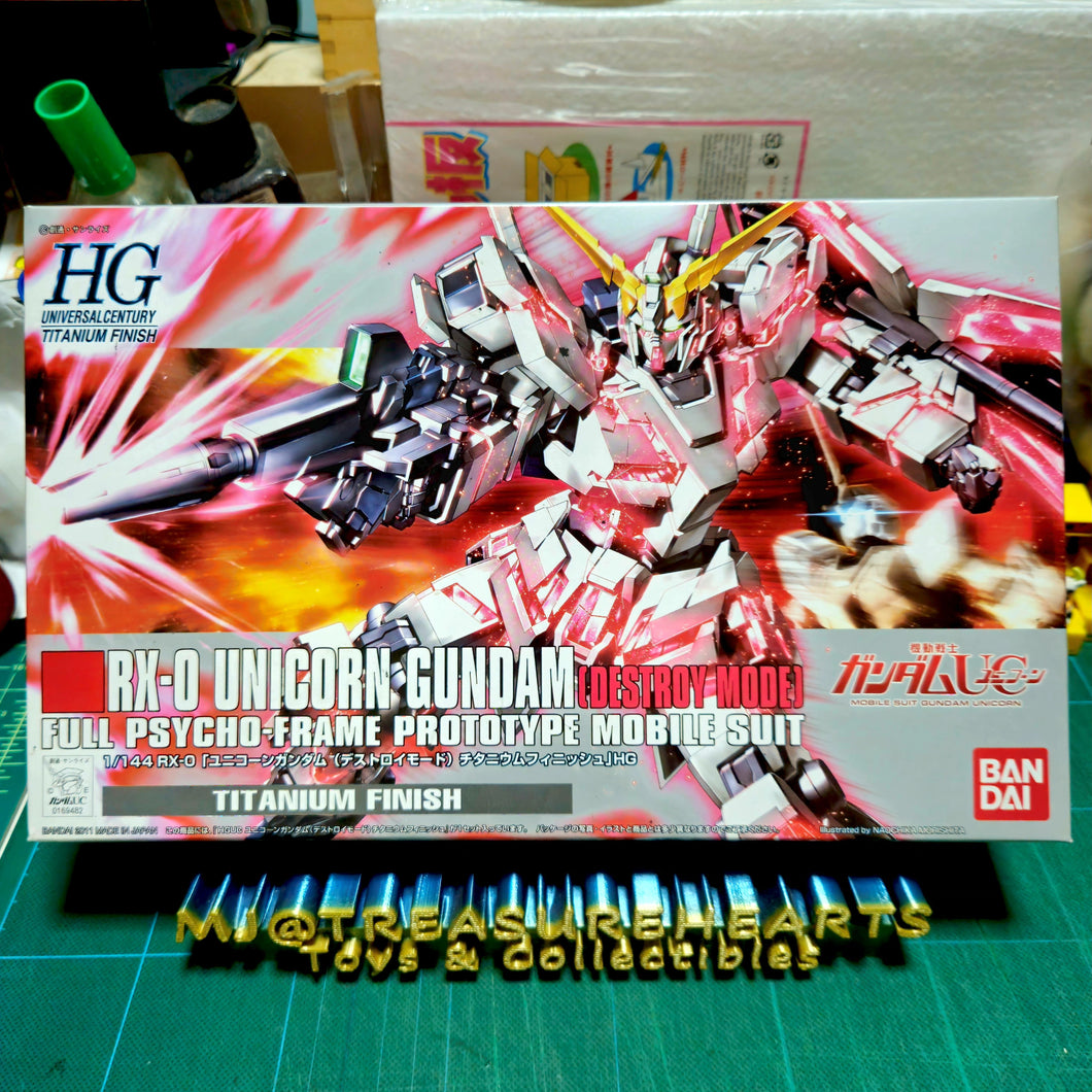 HGUC 1/144 RX-0 Unicorn Gundam Destroy Mode (Titanium)