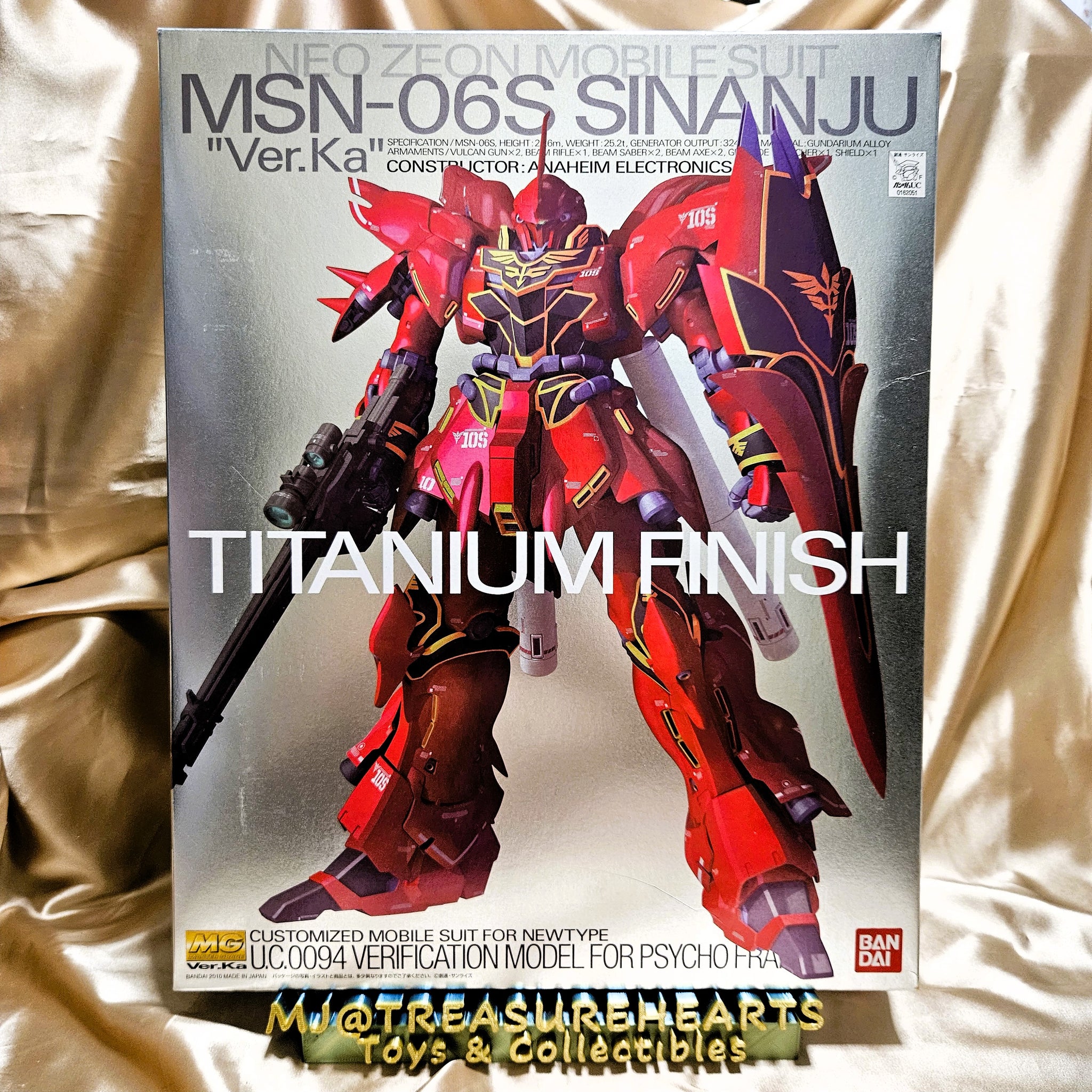 MG 1/100 MSN-06S Sinanju Ver.Ka. Titanium Finish – MJ