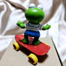 Load image into Gallery viewer, McDonald 1986 Muppet Babies -Kermit Frog &amp; Skateboard
