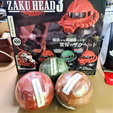 Capsules-Exceed Model Zaku Head 3 (set of 3) - MJ@TreasureHearts Toys & Collectibles