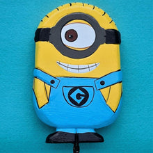 Load image into Gallery viewer, Minion Wooden Clothes Hanger - MJ@TreasureHearts Toys &amp; Collectibles
