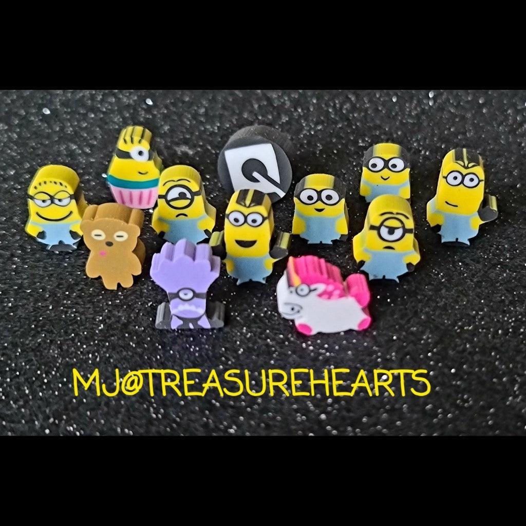 Minions Mini Erasers - 12 pcs Set - MJ@TreasureHearts Toys & Collectibles