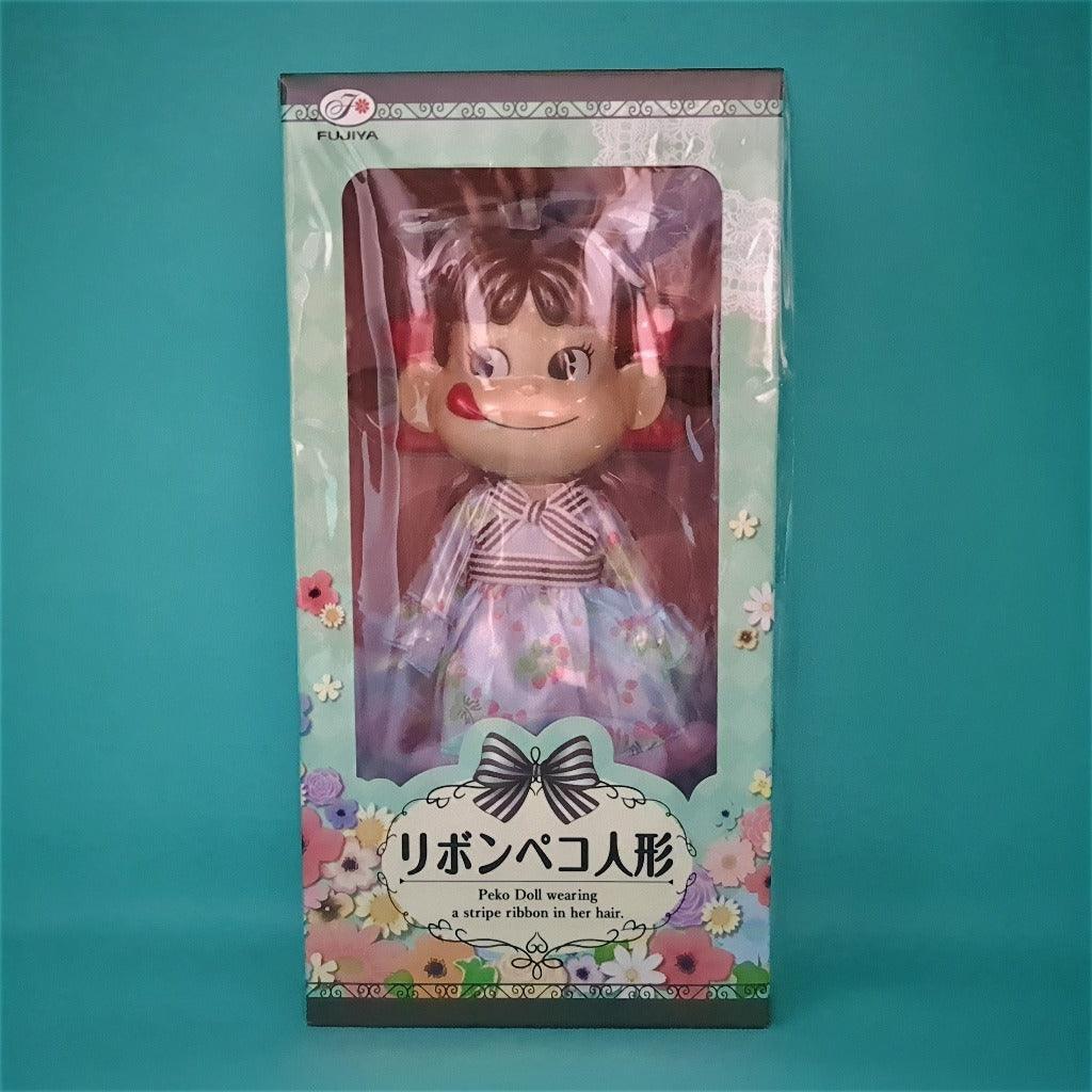 Peko Doll Wearing a Stripe Ribbon in Her Hair - MJ@TreasureHearts Toys & Collectibles