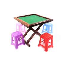 Load image into Gallery viewer, 1/6 4 Seats &amp; Table with Mahjong Tiles
