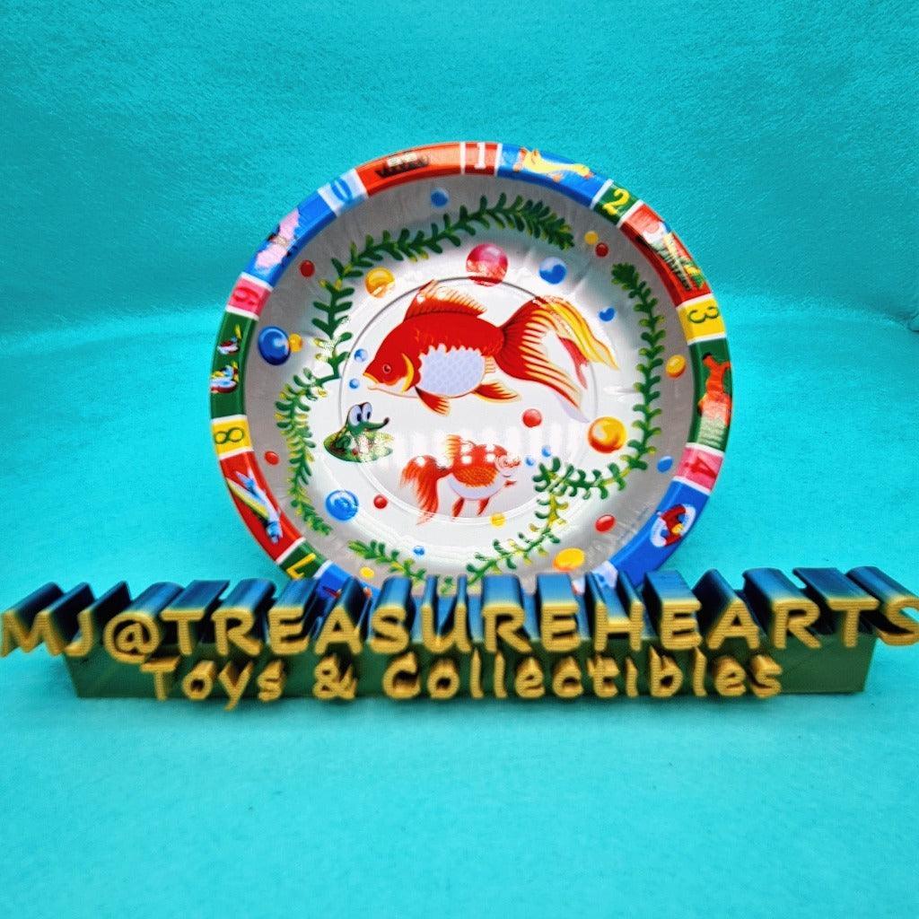 Vintage Metal Plate (Fish Design) - MJ@TreasureHearts Toys & Collectibles