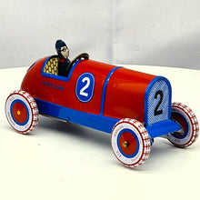 Load image into Gallery viewer, Vintage Schylling Racer Wind-Up Tin Toy Right3
